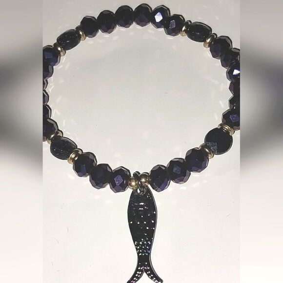 Girls Makersland purple fish Charm Bracelet - Picture 6 of 9